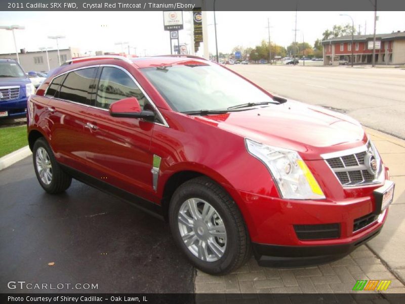 Crystal Red Tintcoat / Titanium/Ebony 2011 Cadillac SRX FWD