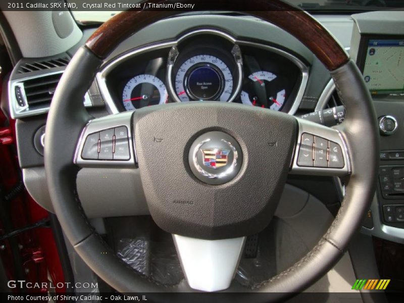 Crystal Red Tintcoat / Titanium/Ebony 2011 Cadillac SRX FWD