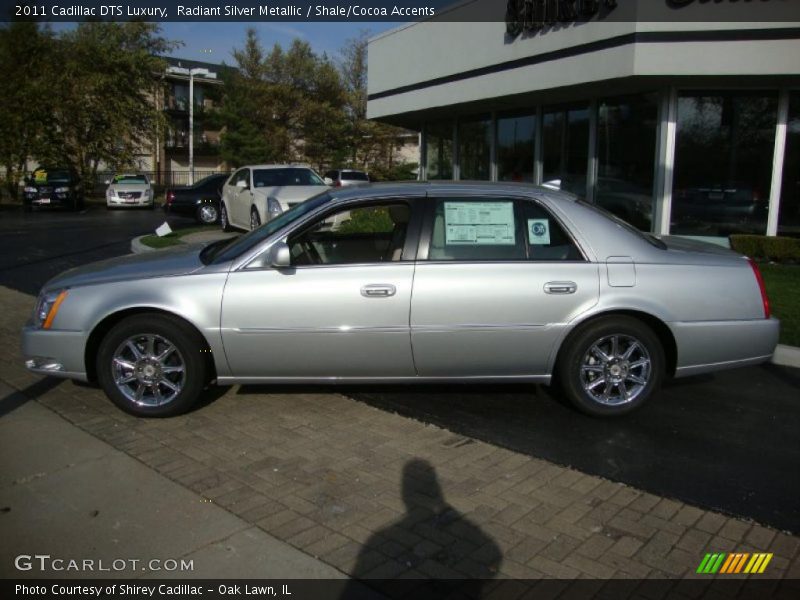 Radiant Silver Metallic / Shale/Cocoa Accents 2011 Cadillac DTS Luxury