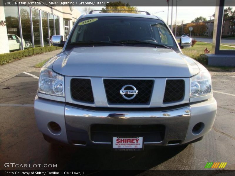 Silver Lightning / Graphite/Titanium 2005 Nissan Armada SE
