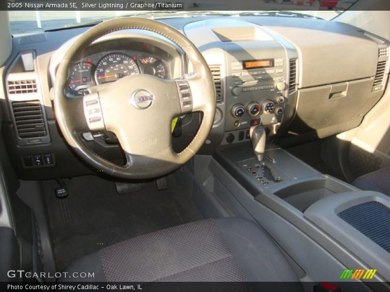 Silver Lightning / Graphite/Titanium 2005 Nissan Armada SE