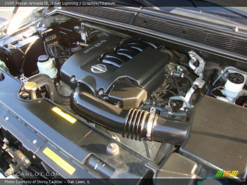 Silver Lightning / Graphite/Titanium 2005 Nissan Armada SE