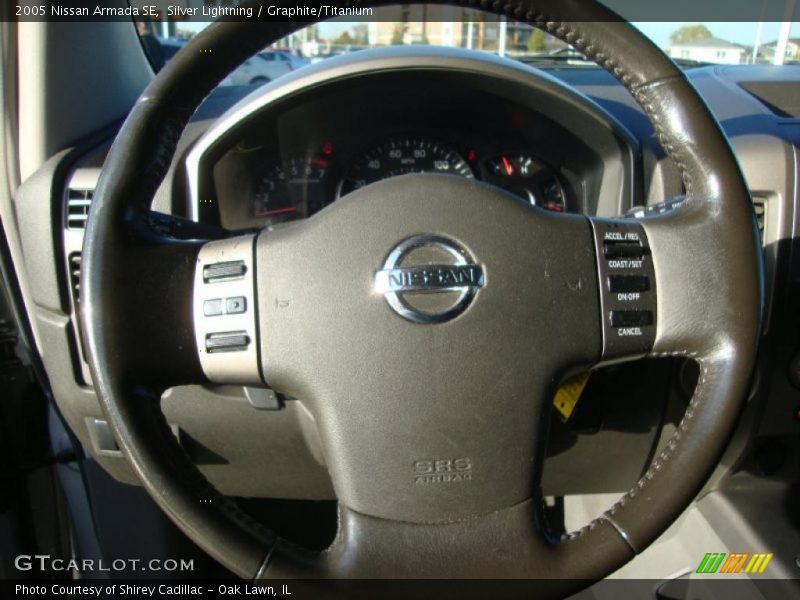 Silver Lightning / Graphite/Titanium 2005 Nissan Armada SE