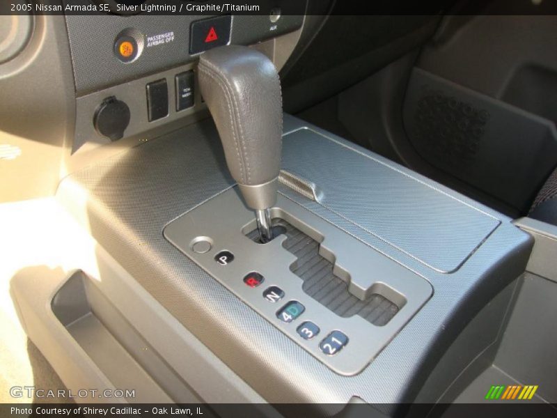 Silver Lightning / Graphite/Titanium 2005 Nissan Armada SE