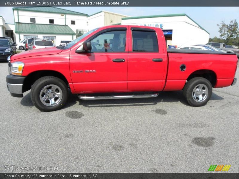 Flame Red / Medium Slate Gray 2006 Dodge Ram 1500 ST Quad Cab