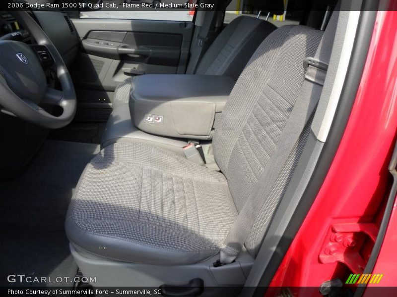 Flame Red / Medium Slate Gray 2006 Dodge Ram 1500 ST Quad Cab