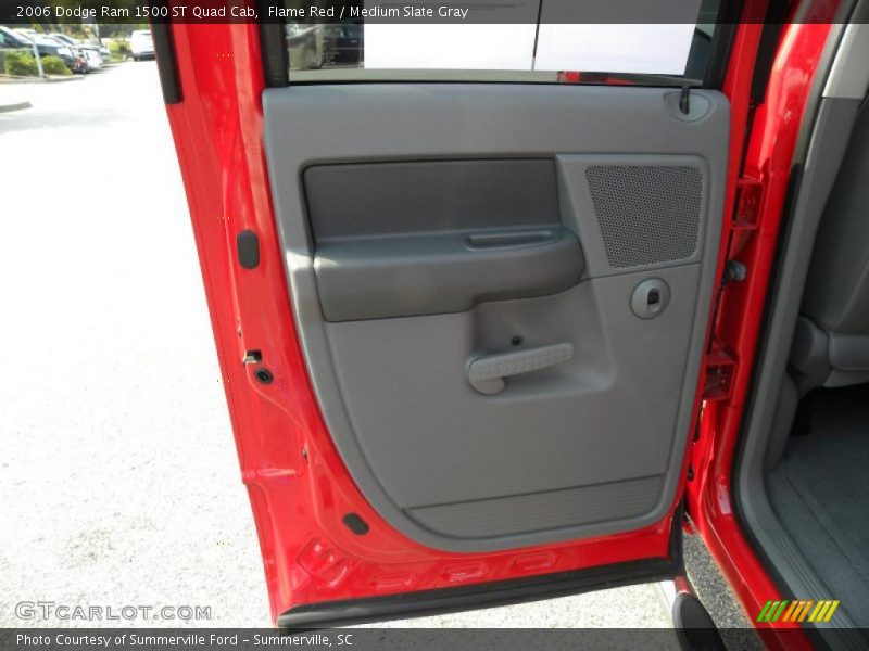 Flame Red / Medium Slate Gray 2006 Dodge Ram 1500 ST Quad Cab