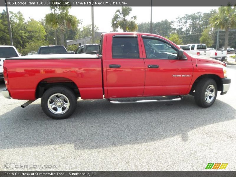 Flame Red / Medium Slate Gray 2006 Dodge Ram 1500 ST Quad Cab