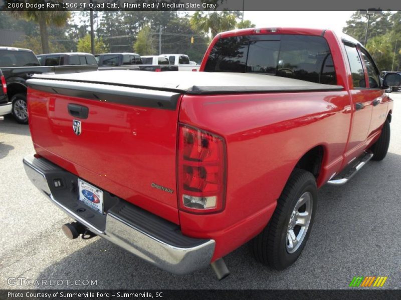 Flame Red / Medium Slate Gray 2006 Dodge Ram 1500 ST Quad Cab