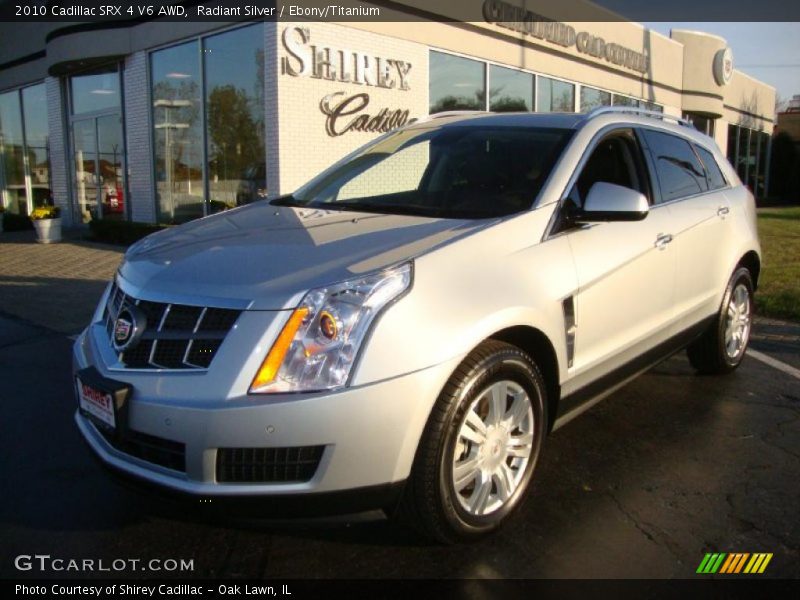 Radiant Silver / Ebony/Titanium 2010 Cadillac SRX 4 V6 AWD