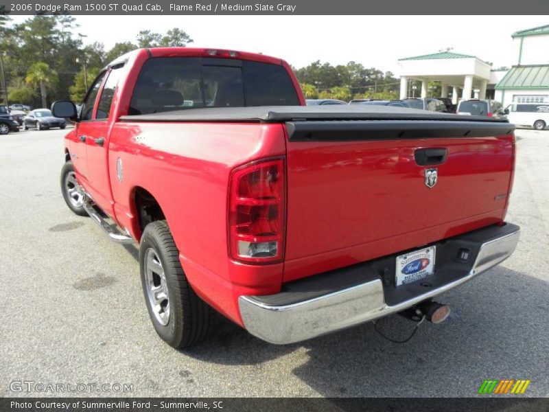 Flame Red / Medium Slate Gray 2006 Dodge Ram 1500 ST Quad Cab
