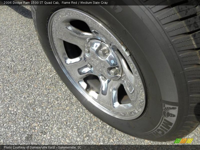 Flame Red / Medium Slate Gray 2006 Dodge Ram 1500 ST Quad Cab