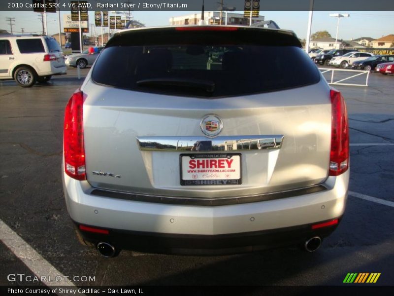 Radiant Silver / Ebony/Titanium 2010 Cadillac SRX 4 V6 AWD