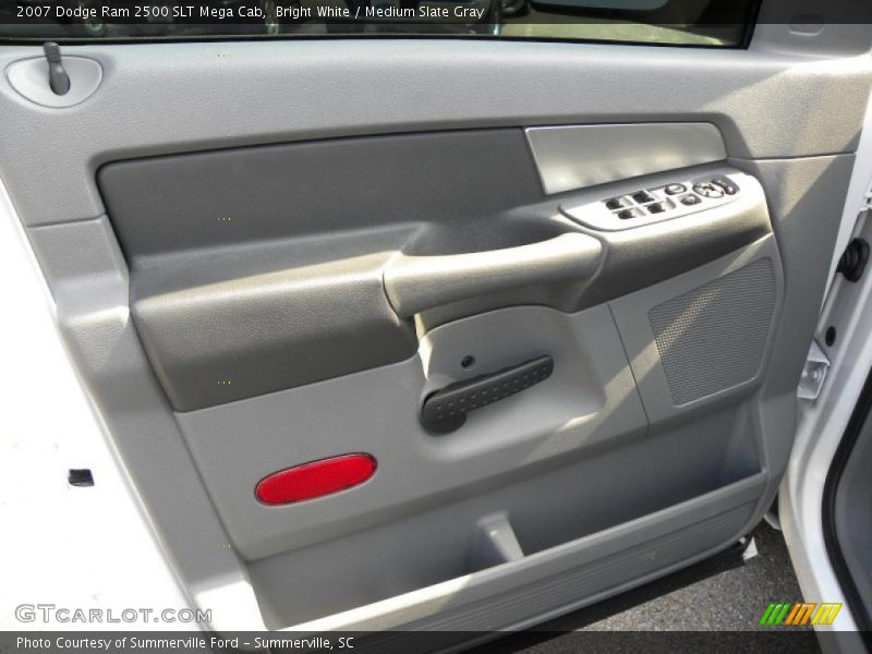 Bright White / Medium Slate Gray 2007 Dodge Ram 2500 SLT Mega Cab