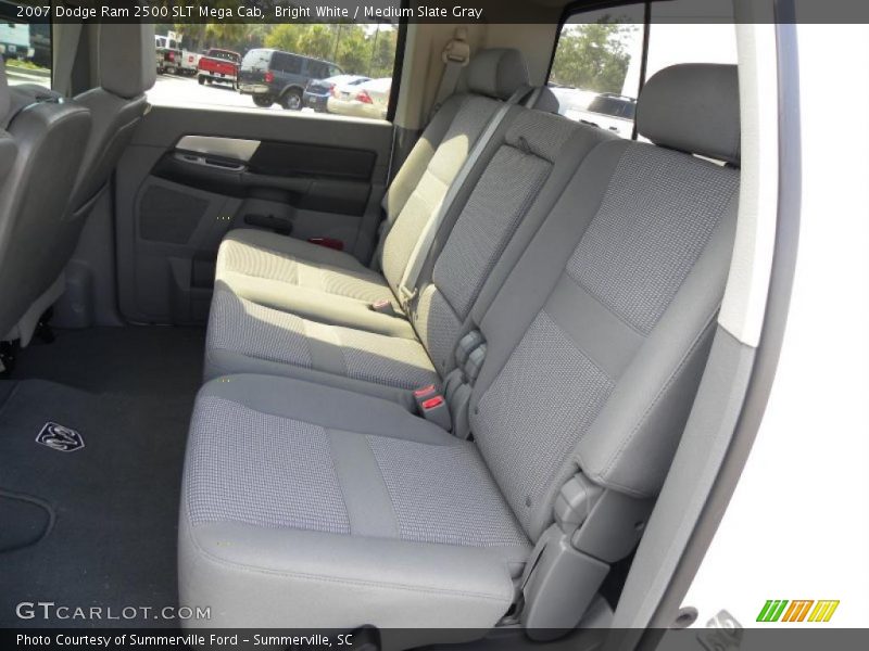 Bright White / Medium Slate Gray 2007 Dodge Ram 2500 SLT Mega Cab
