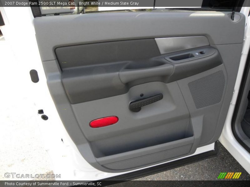 Bright White / Medium Slate Gray 2007 Dodge Ram 2500 SLT Mega Cab