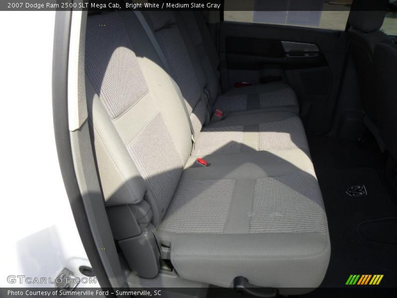 Bright White / Medium Slate Gray 2007 Dodge Ram 2500 SLT Mega Cab