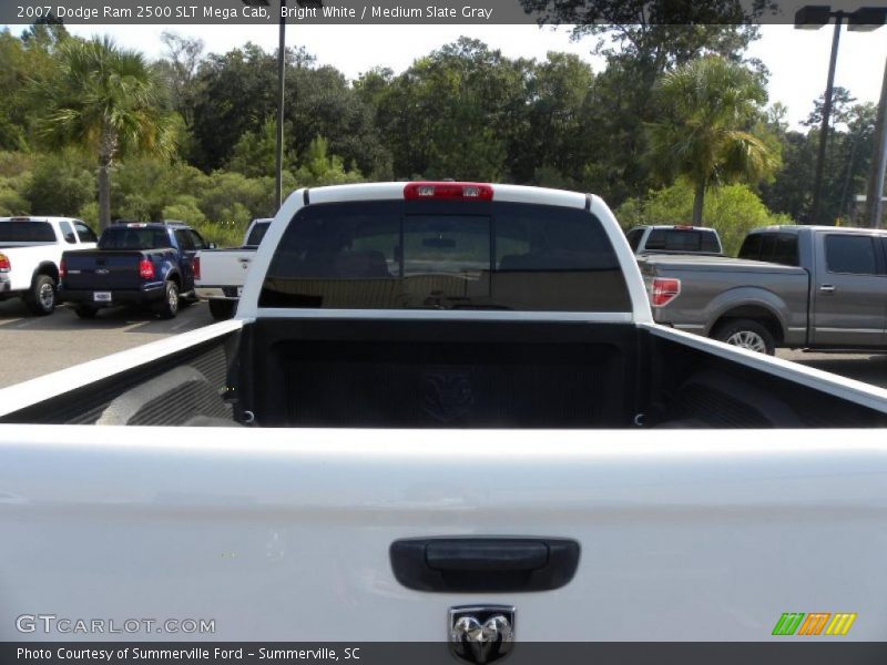 Bright White / Medium Slate Gray 2007 Dodge Ram 2500 SLT Mega Cab