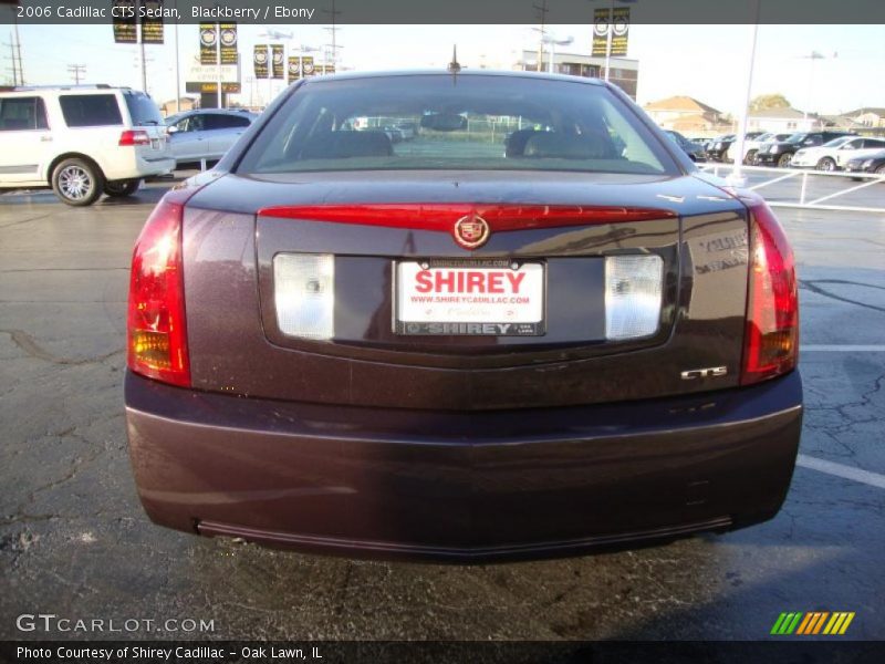 Blackberry / Ebony 2006 Cadillac CTS Sedan