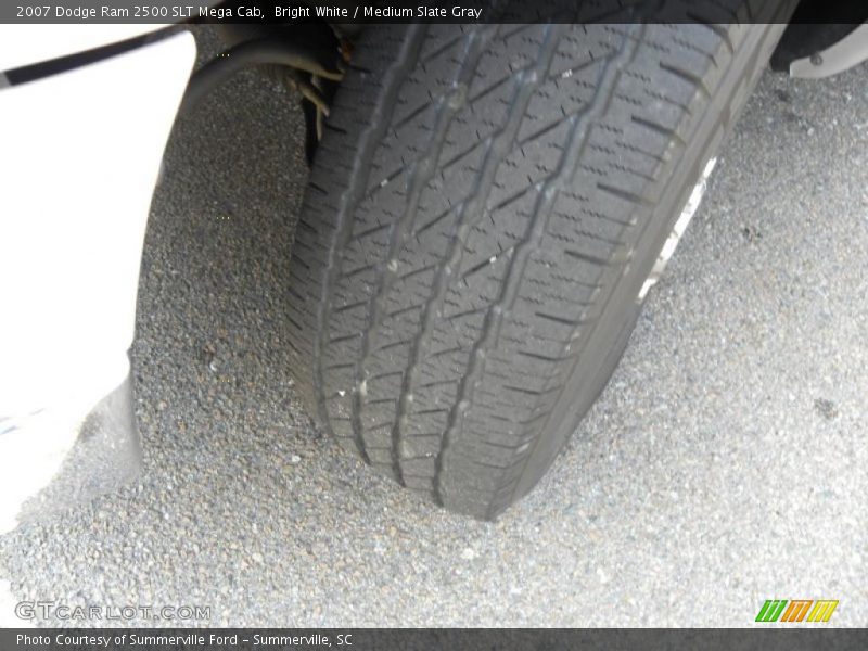 Bright White / Medium Slate Gray 2007 Dodge Ram 2500 SLT Mega Cab