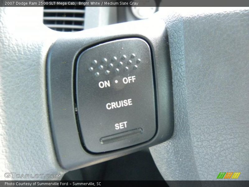 Bright White / Medium Slate Gray 2007 Dodge Ram 2500 SLT Mega Cab