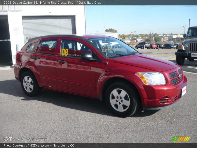 Inferno Red Crystal Pearl / Dark Slate Gray 2008 Dodge Caliber SE