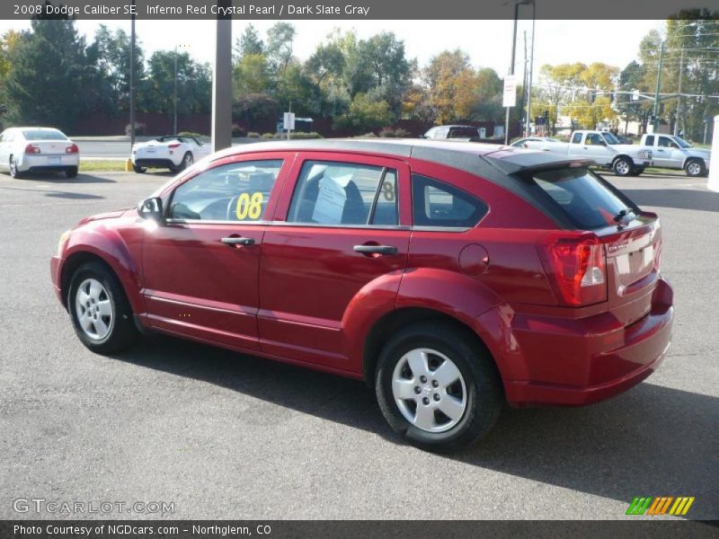 Inferno Red Crystal Pearl / Dark Slate Gray 2008 Dodge Caliber SE