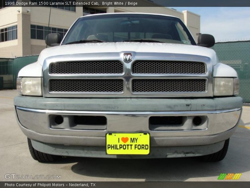 Bright White / Beige 1998 Dodge Ram 1500 Laramie SLT Extended Cab