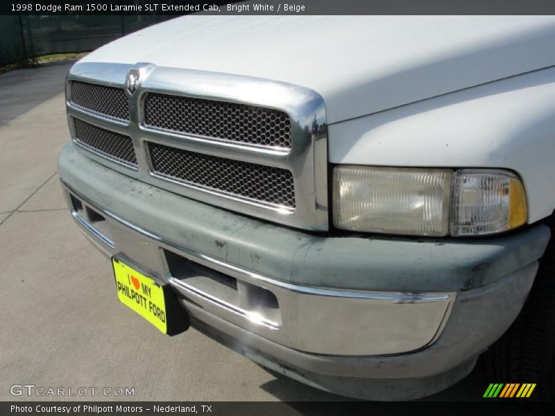 Bright White / Beige 1998 Dodge Ram 1500 Laramie SLT Extended Cab