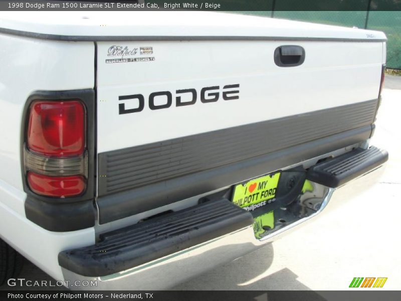 Bright White / Beige 1998 Dodge Ram 1500 Laramie SLT Extended Cab