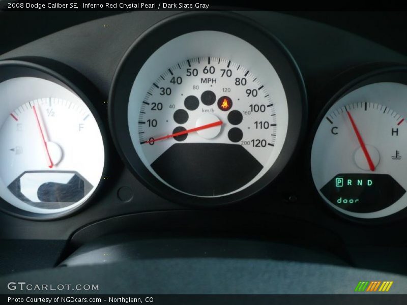 Inferno Red Crystal Pearl / Dark Slate Gray 2008 Dodge Caliber SE