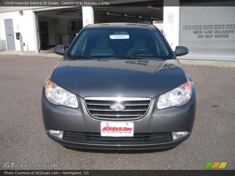 Carbon Gray Metallic / Gray 2008 Hyundai Elantra SE Sedan