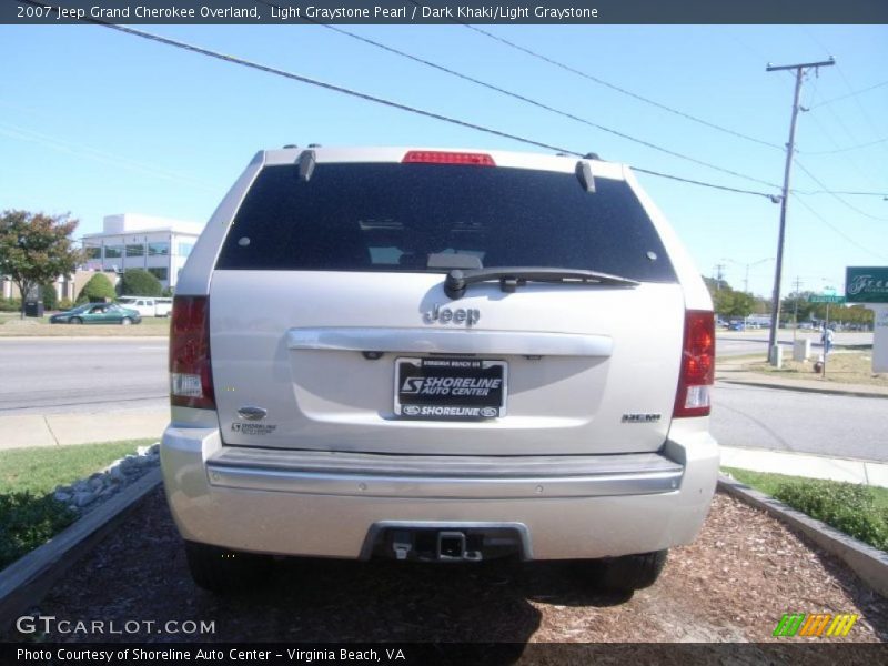 Light Graystone Pearl / Dark Khaki/Light Graystone 2007 Jeep Grand Cherokee Overland
