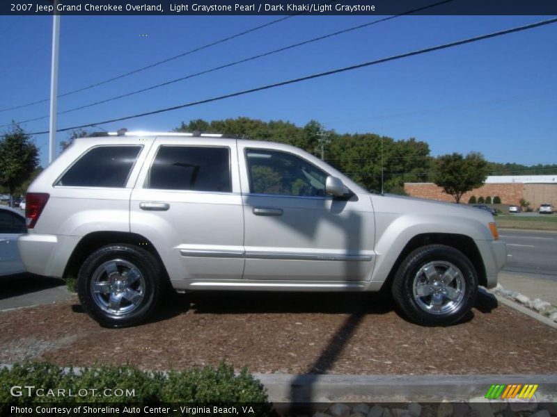 Light Graystone Pearl / Dark Khaki/Light Graystone 2007 Jeep Grand Cherokee Overland