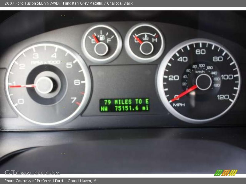 Tungsten Grey Metallic / Charcoal Black 2007 Ford Fusion SEL V6 AWD