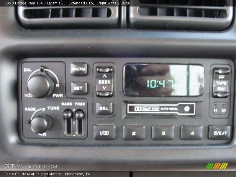 Bright White / Beige 1998 Dodge Ram 1500 Laramie SLT Extended Cab