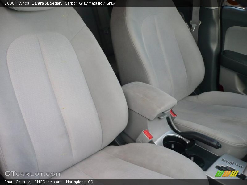 Carbon Gray Metallic / Gray 2008 Hyundai Elantra SE Sedan