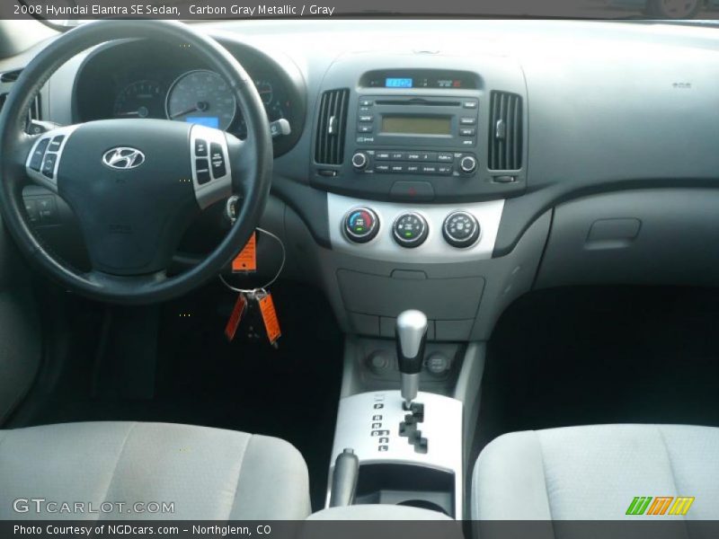 Carbon Gray Metallic / Gray 2008 Hyundai Elantra SE Sedan