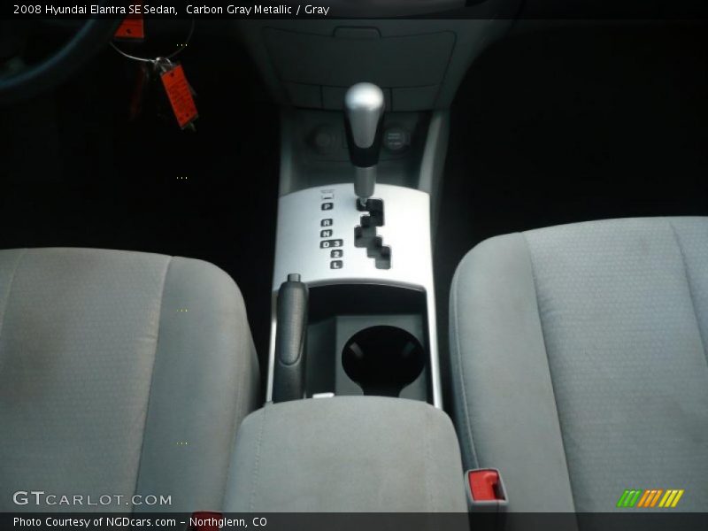 Carbon Gray Metallic / Gray 2008 Hyundai Elantra SE Sedan