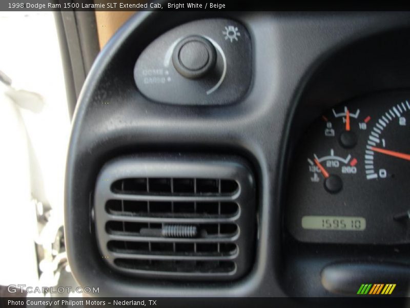 Bright White / Beige 1998 Dodge Ram 1500 Laramie SLT Extended Cab