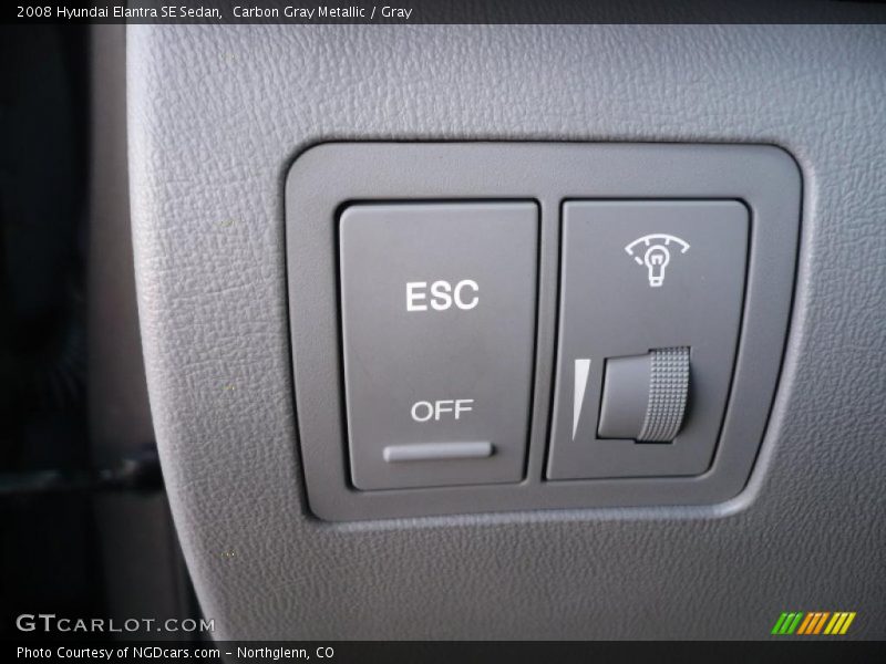 Carbon Gray Metallic / Gray 2008 Hyundai Elantra SE Sedan