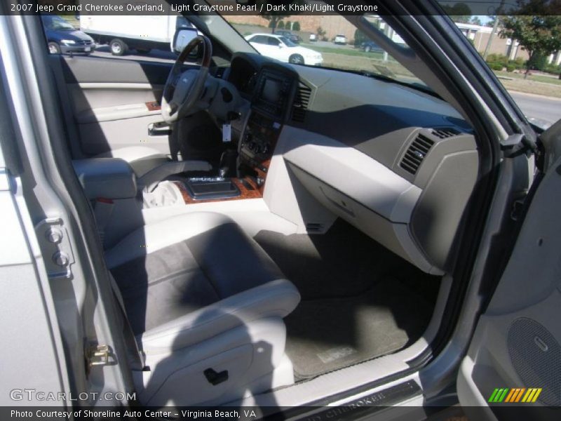  2007 Grand Cherokee Overland Dark Khaki/Light Graystone Interior