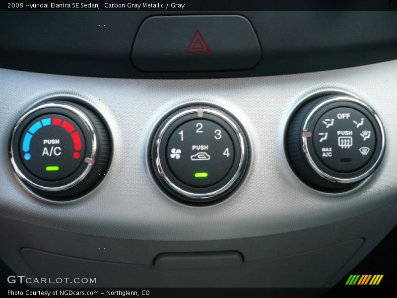 Carbon Gray Metallic / Gray 2008 Hyundai Elantra SE Sedan