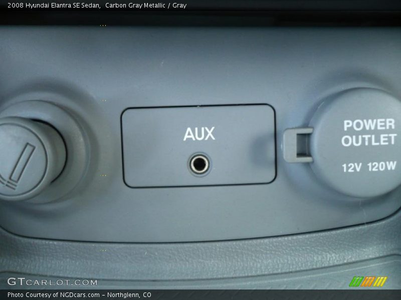 Carbon Gray Metallic / Gray 2008 Hyundai Elantra SE Sedan