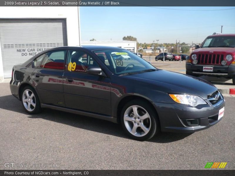 Diamond Gray Metallic / Off Black 2009 Subaru Legacy 2.5i Sedan