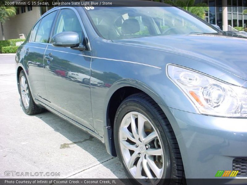 Lakeshore Slate Light Blue / Stone 2008 Infiniti G 35 Sedan