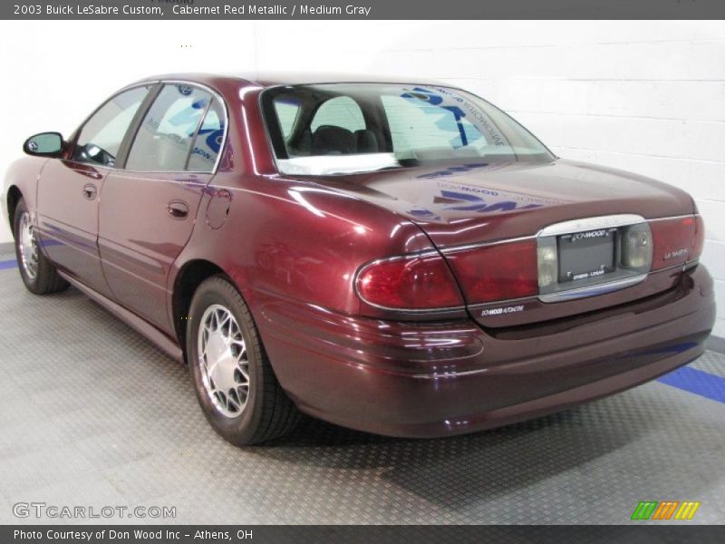 Cabernet Red Metallic / Medium Gray 2003 Buick LeSabre Custom