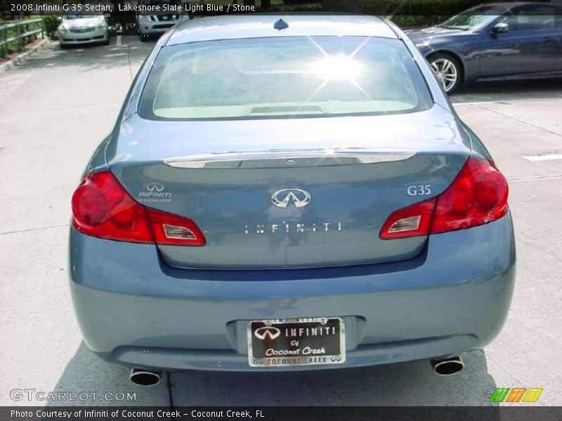 Lakeshore Slate Light Blue / Stone 2008 Infiniti G 35 Sedan