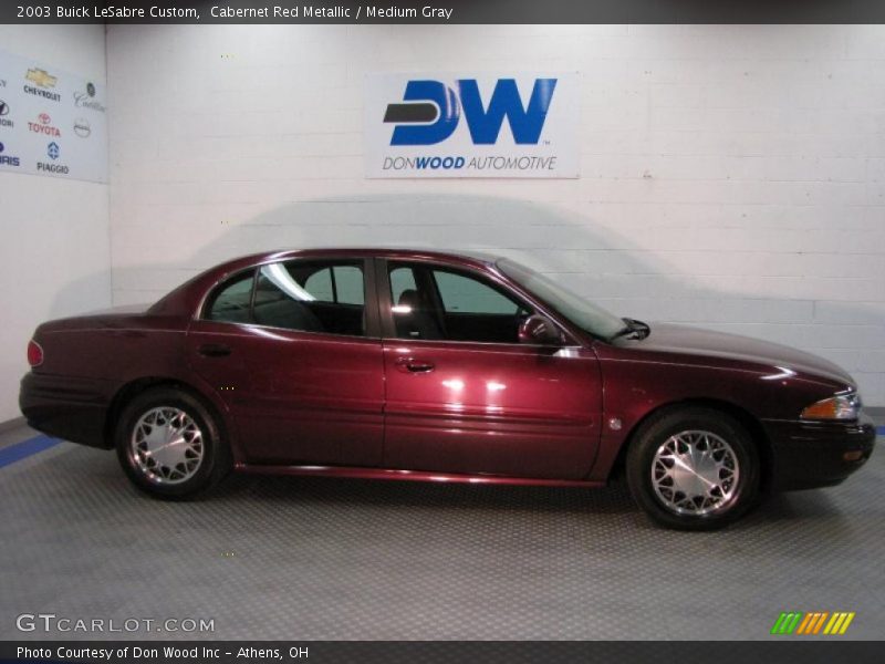 Cabernet Red Metallic / Medium Gray 2003 Buick LeSabre Custom