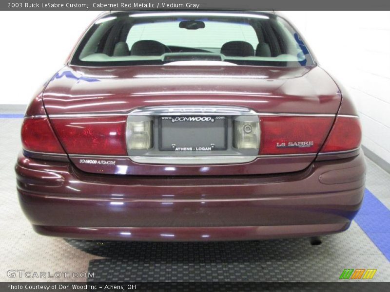 Cabernet Red Metallic / Medium Gray 2003 Buick LeSabre Custom